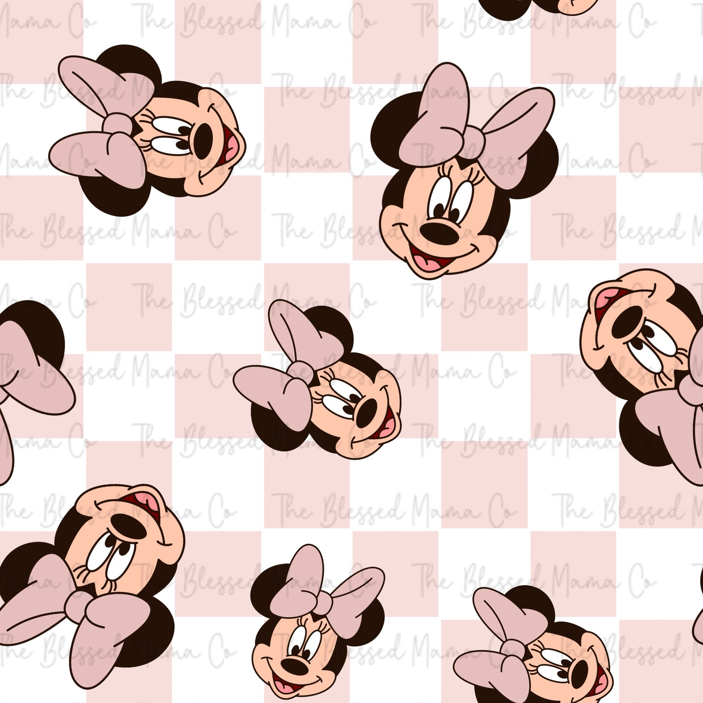Light Pink Mouse Checker Custom