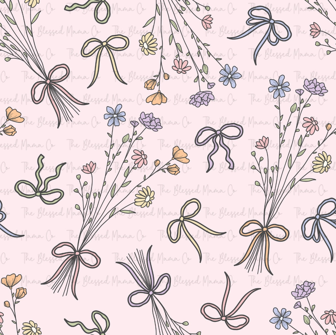 Dainty Bow Floral Custom