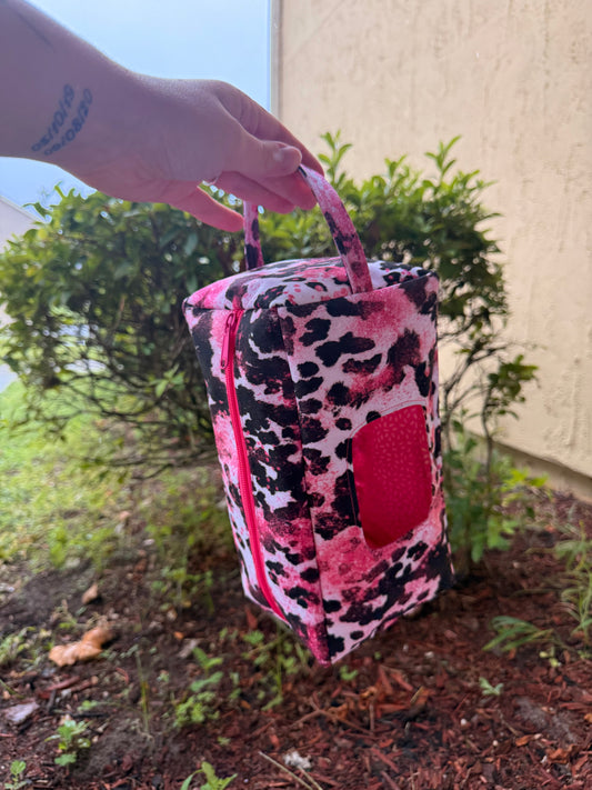 Pink Cow Wipe Pouch