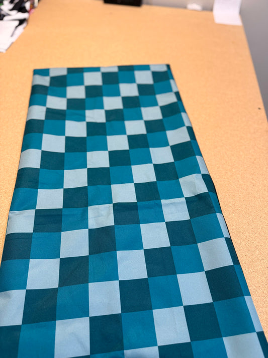 Blue Checker Padded Mat