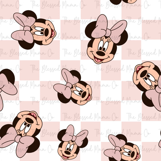 Light Pink Mouse Checker Custom