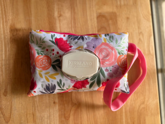 Floral Simple Wipe Pouch