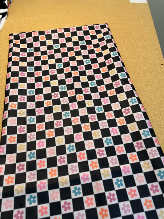 Floral Checker Padded Mat