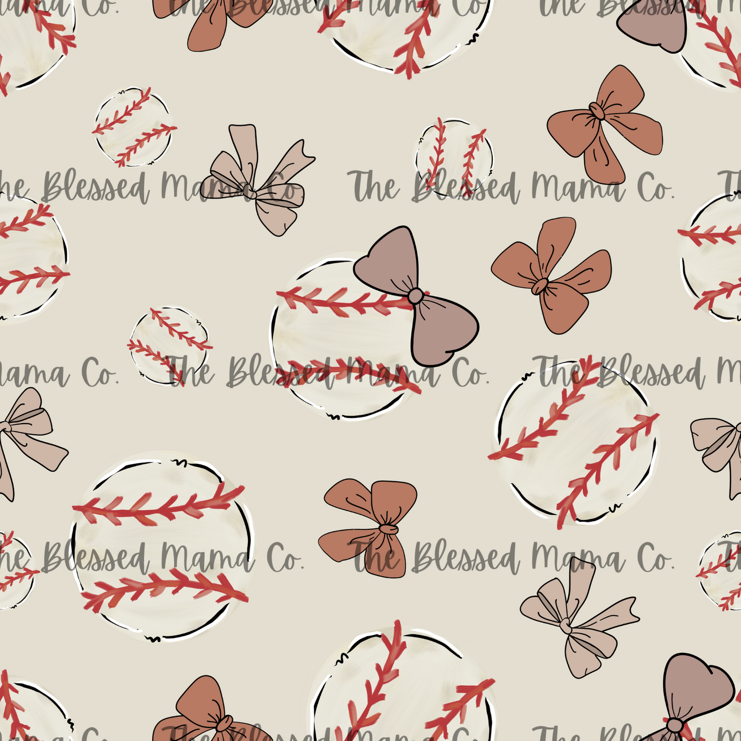 Baseball Bows Custom