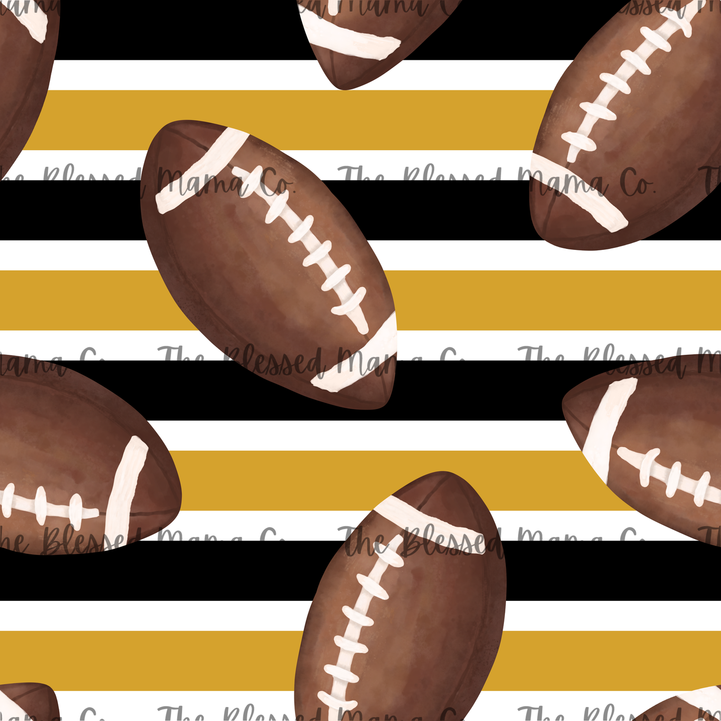 Black and Gold Football Custom