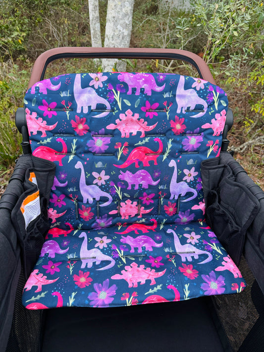 Purple Dinosaur Seat Covers Set