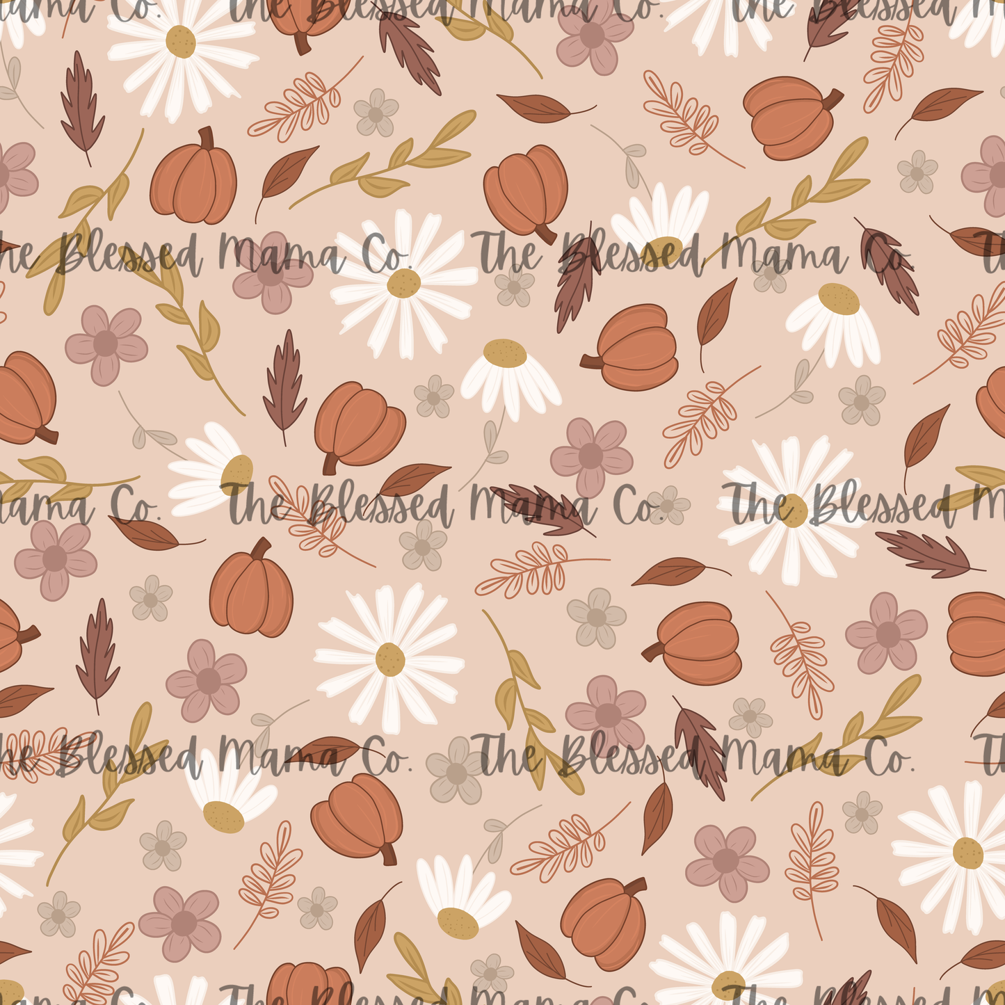 Fall Pumpkin Floral Custom