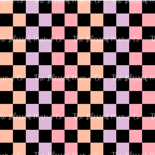 Pink Purple Checker Custom