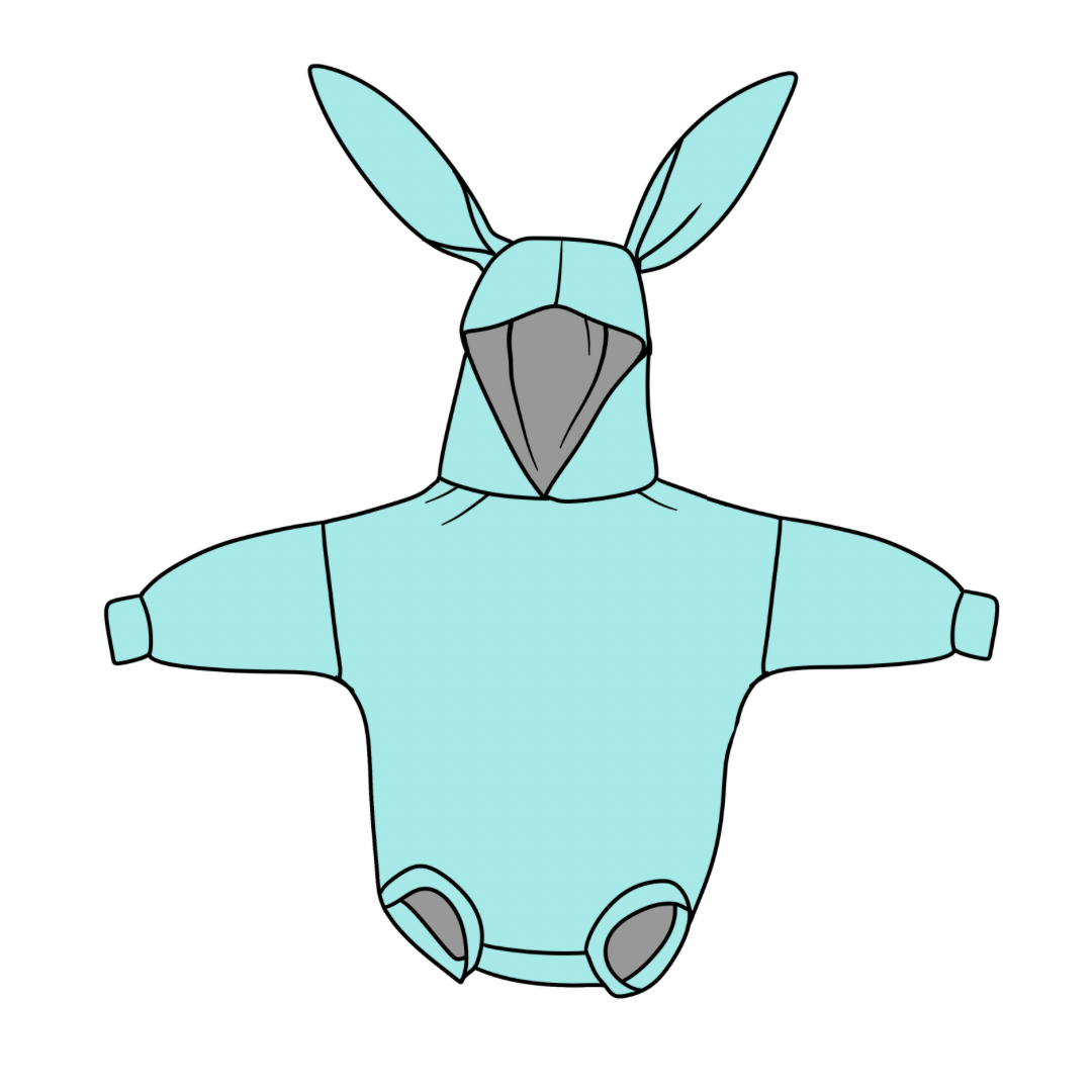 Bunny Romper or Hoodie