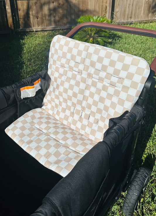 Neutral Checker Seat Covers