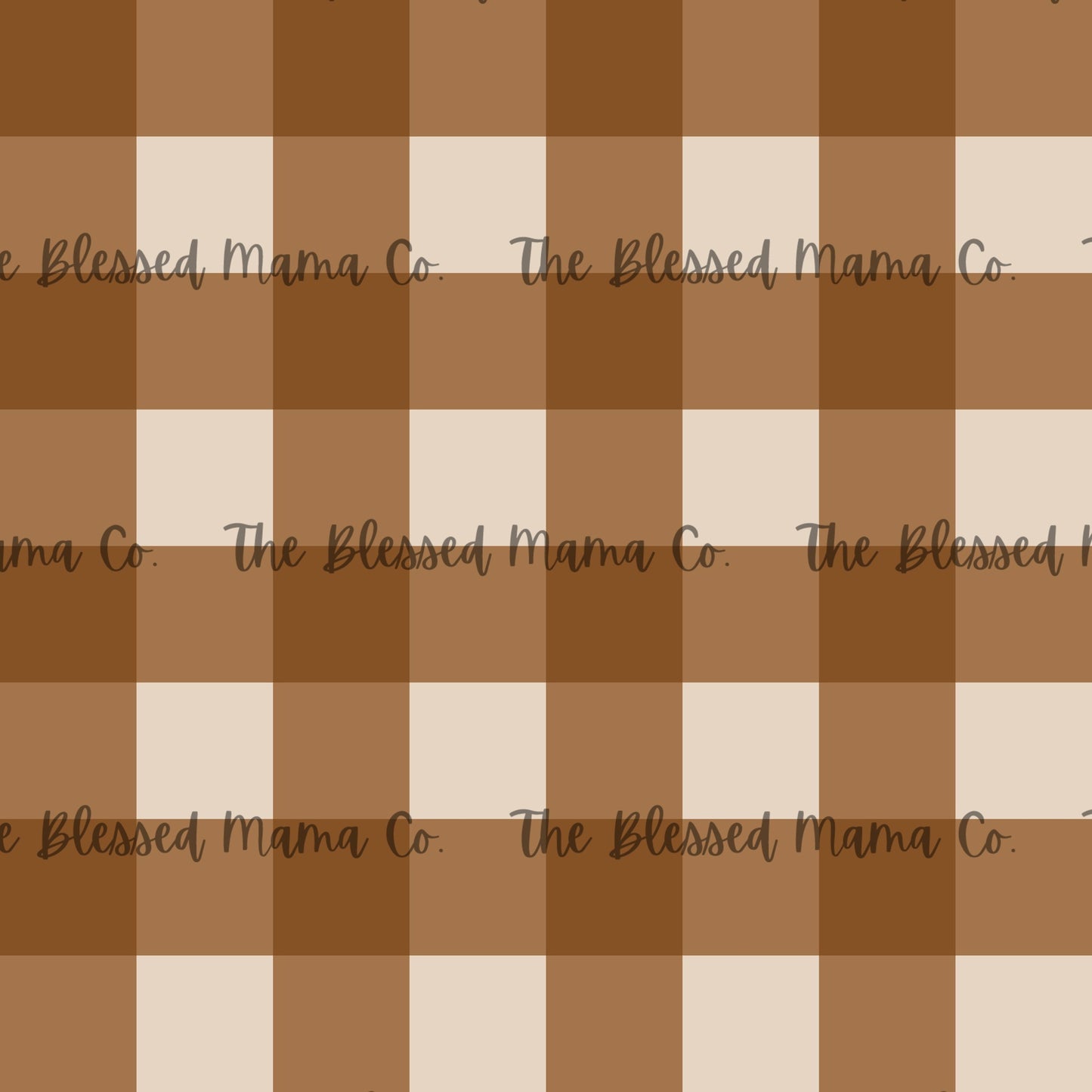 Dark Brown Gingham Custom