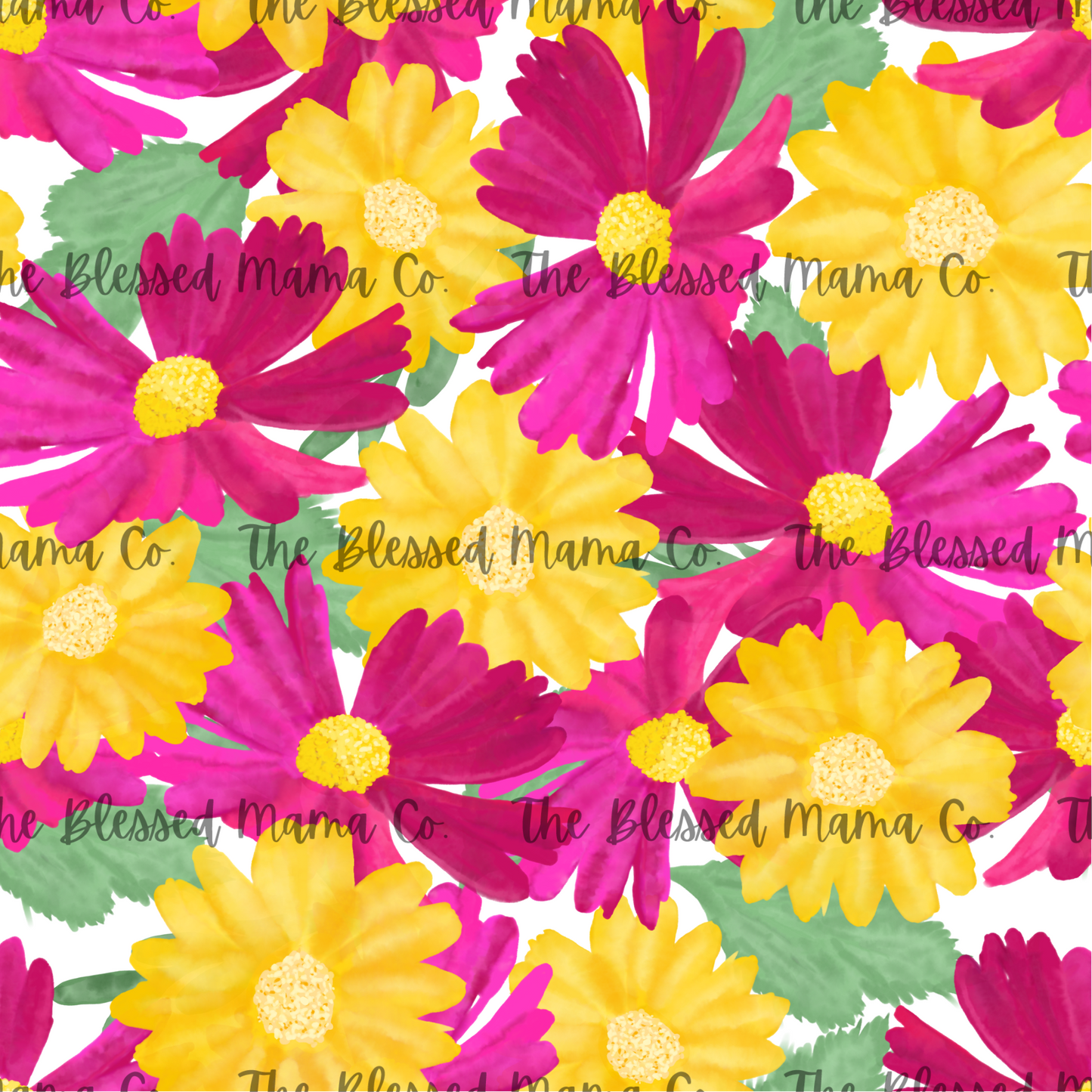 Yellow Pink Floral Custom