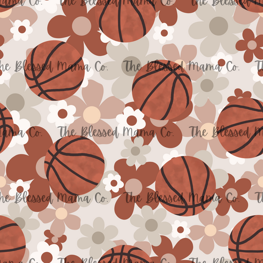 Basketball Floral Custom
