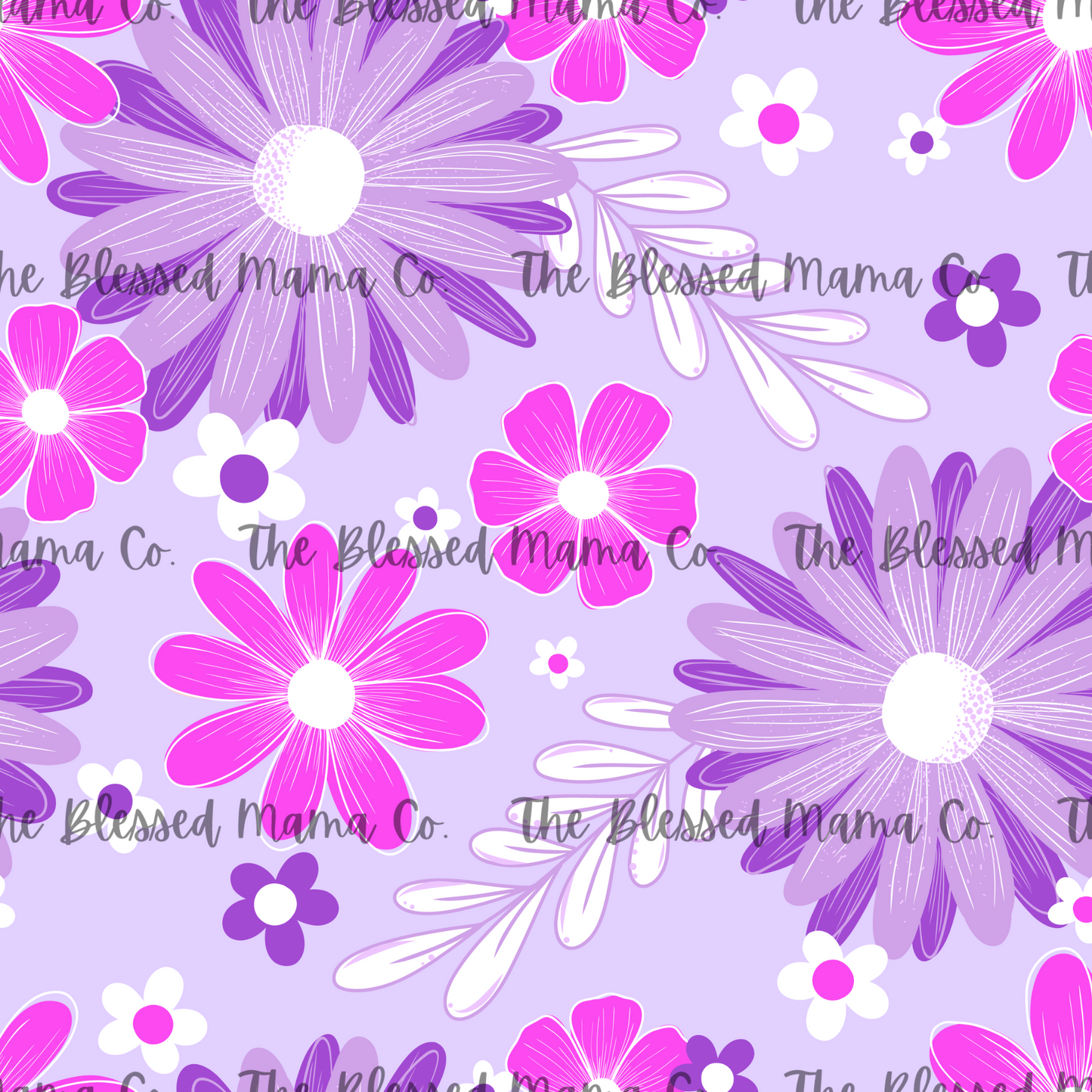 Purple Basic Floral Custom