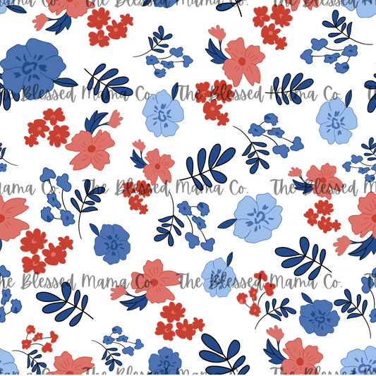 4th of July Floral Custom