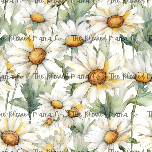 Daisy Watercolor Floral Custom