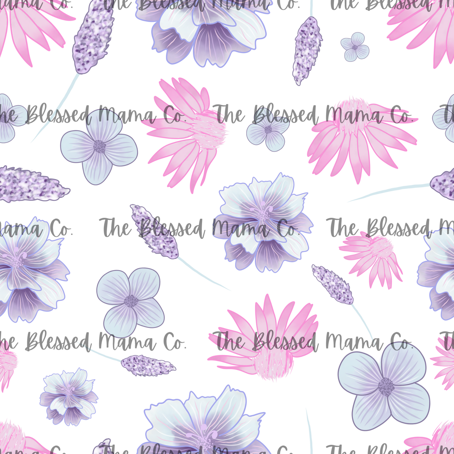 Pink Purple Floral Custom