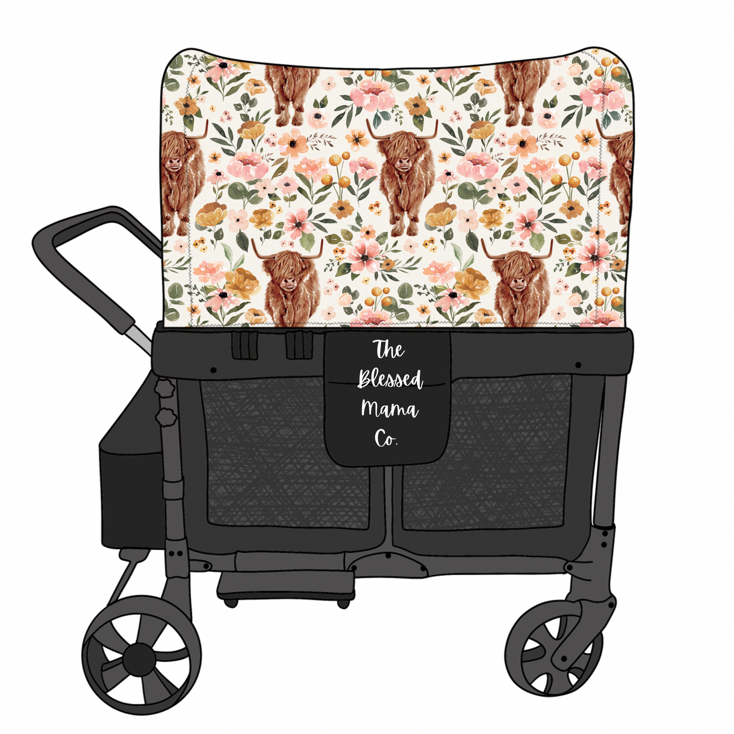 Highland Cow Floral Custom