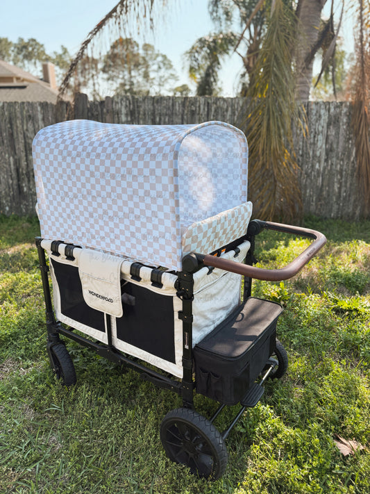 Tan Checker UV50+ Full Canopy